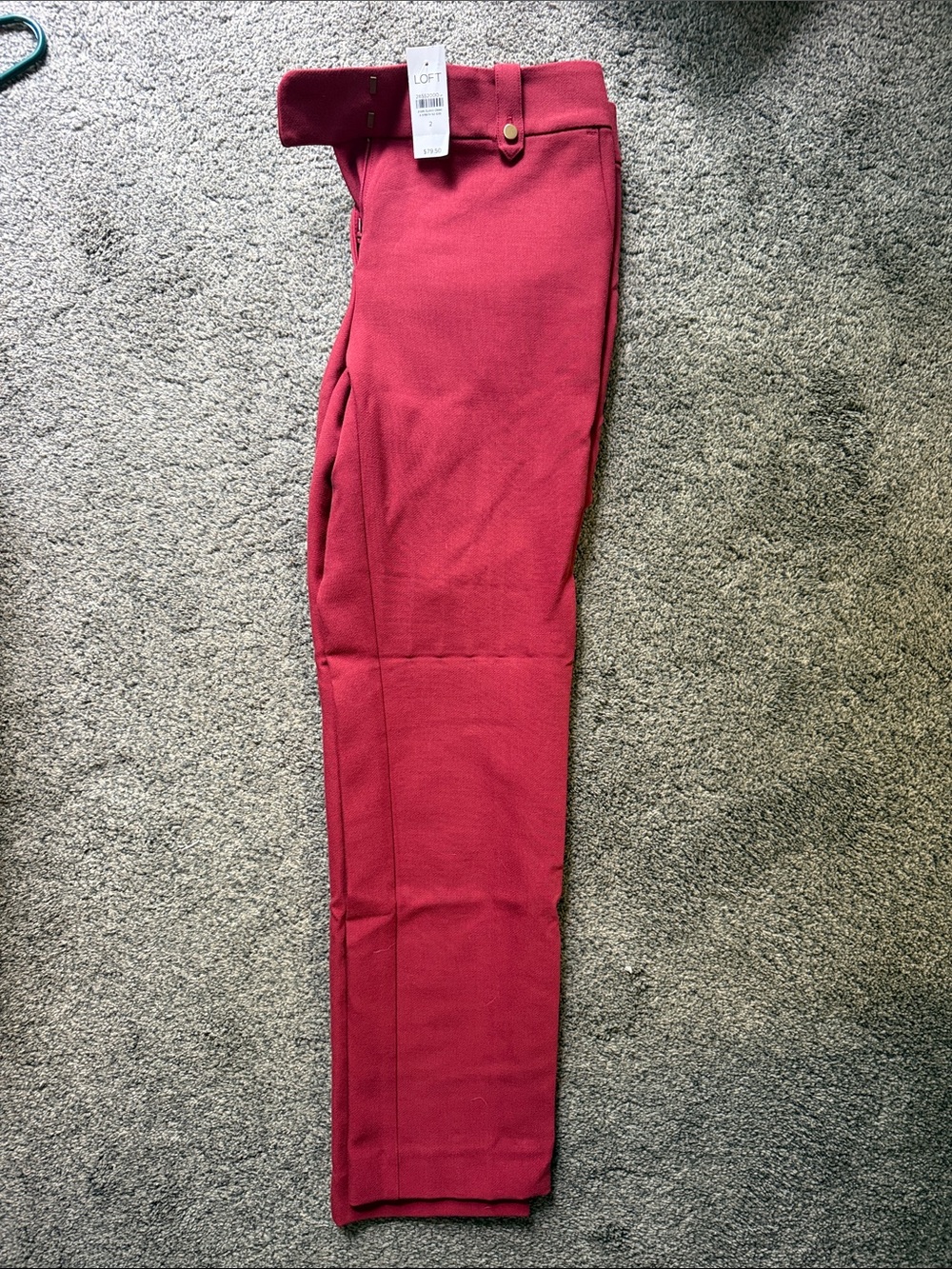 LOFT Woman’s Dress Pants in Burgundy Red